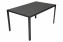 Hliníkový stôl TRENTO 150 x 90 cm - čierna