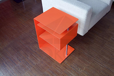 Stolík RADIUS DESIGN (X-CENTRIC TABLE orange 530B) oranžový