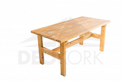Masívny drevený záhradný stôl TEA 02 hrúbka 38 mm