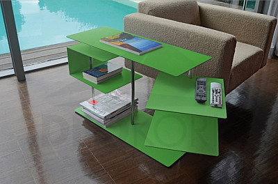 Stolík RADIUS DESIGN (X-CENTRIC TABLE 2 green 570D) zelený