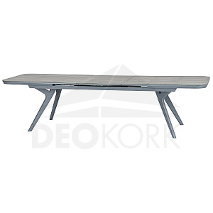 Hliníkový stôl SAN DIEGO 299x100 cm (sivá)