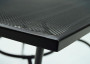 Kovový stôl QUADRA 100x100 cm (čierna)