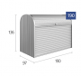 Mnohostranný účelový roletový box StoreMax vel.190 190 x 97 x 136(sivá kremeň metalíza)