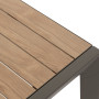 Hliníkový stôl BRIXEN 200/320 cm (šedo-hnedá)