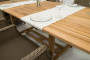 Záhradný obdĺžnikový stôl MONTANA 160/210 x 90 cm (teak)